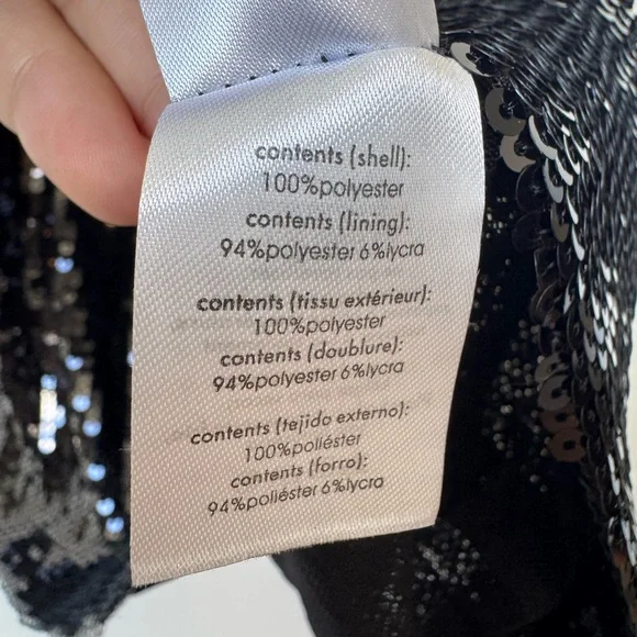 WeWoreWhat New Years Eve Straight Sequin Skirt in Black - Picture 9 of 12